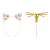 Cat Ears Headband & Whiskers Set 5pk